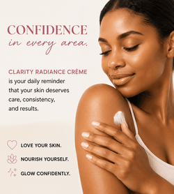 HerYang Clarity™ Tone Renewal Crème body butter jar with smooth, rich cream texture for skin hydration and renewal.