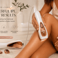 Her•Yang SkinLux™ IPL Hair Removal Device with sleek design and control panel, used for at-home hair removal treatments.
