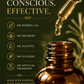 Her•Yang Retention Ritual Duo™ hair oil set with natural oils in a sleek bottle, designed to nourish and strengthen hair.