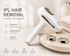 SilkSmooth™ IPL Hair Removal Device by Her•Yang, handheld device with sleek design for at-home hair reduction treatment.